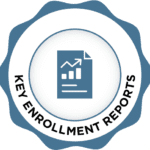 q academy key enrollment reports badge
