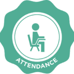 q academy attendance badge