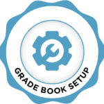 q academy grade book setup badge