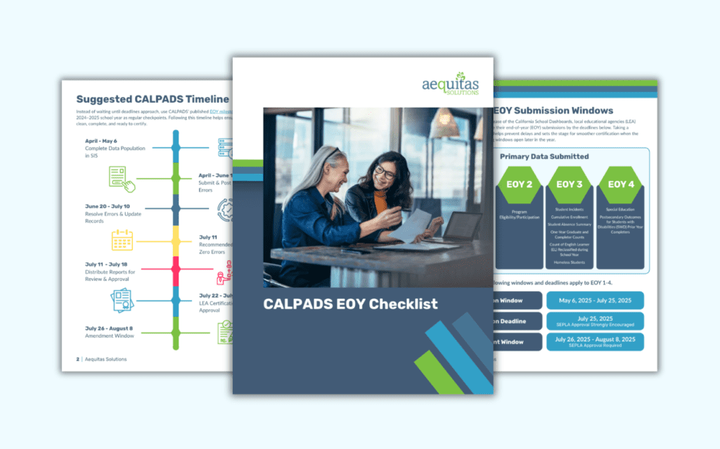 CALPADS EOY Checklist - Preview CALPADS EOY Checklist Preview
